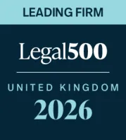 UK Legal 500 - Leading Firm 2026