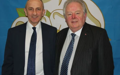 Howard Cohen from Winston Solicitors with Keith Madeley MBE