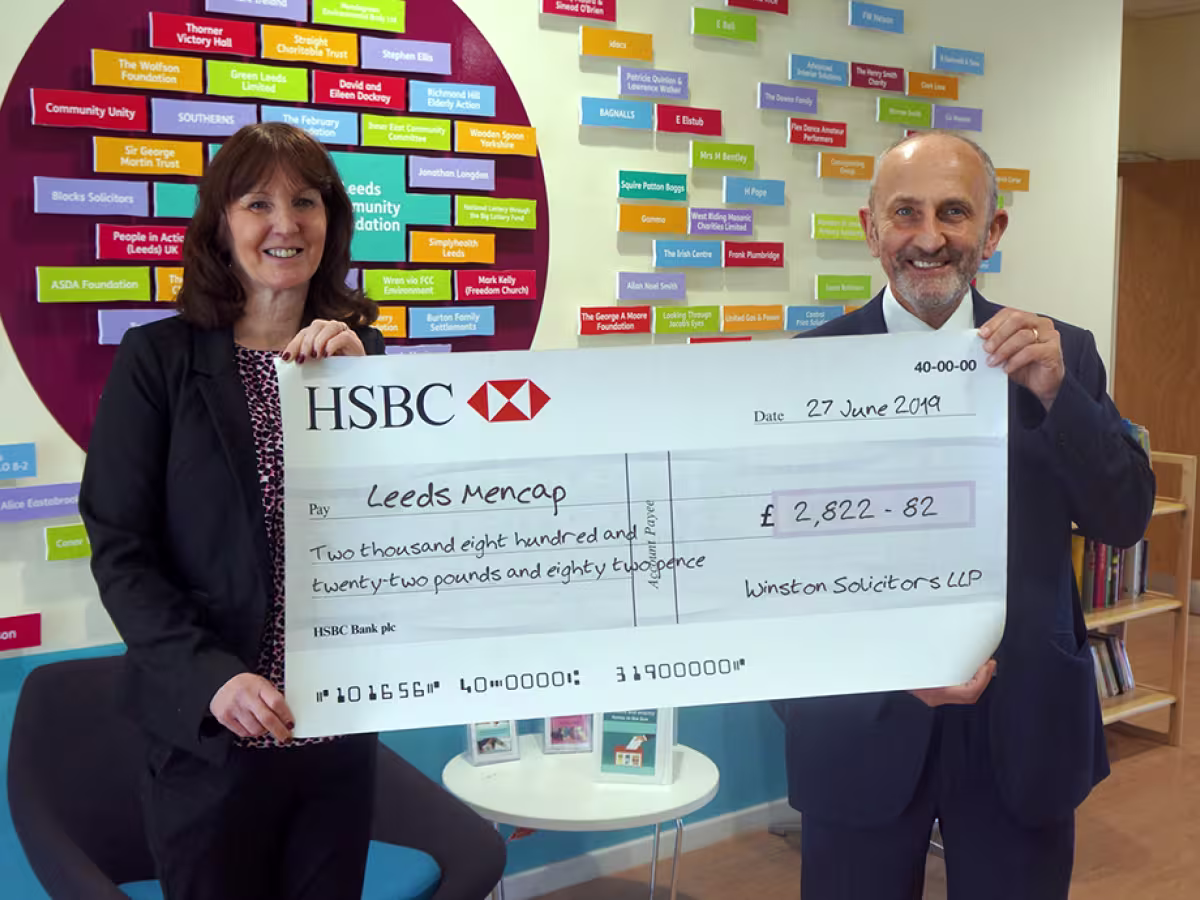 Winston Solicitors fundraise for Leeds Mencap for a 5th year running