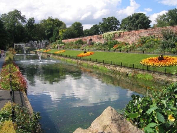 The Canal Gardens at Roundhay Park in Leeds