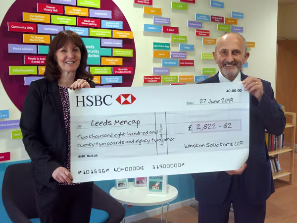 Winston Solicitors fundraise for Leeds Mencap for a 5th year running