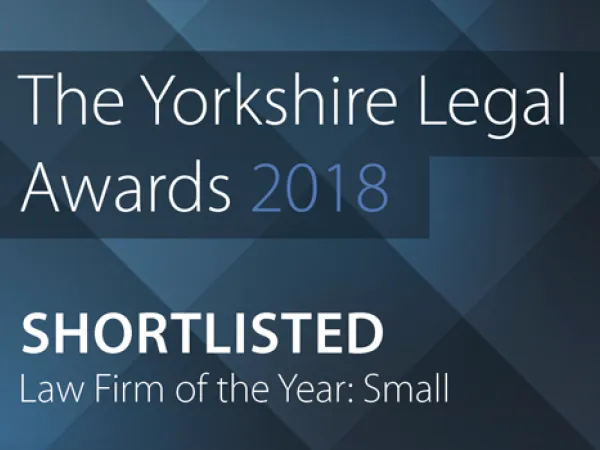 Yorkshire Legal Awards 2018 Shortlisted 