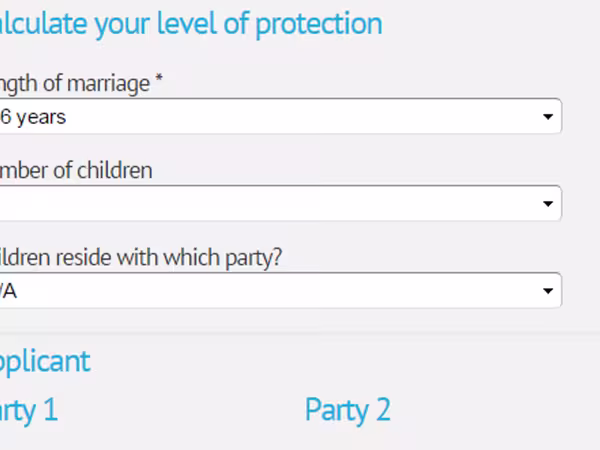 Pre nuptial agreement calculator