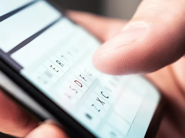 sending messages on a mobile phone
