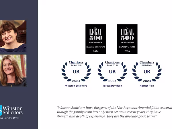 Winston Solicitors 2024 Chambers & Partners and Legal 500 Rankings in Leeds and West Yorkshire