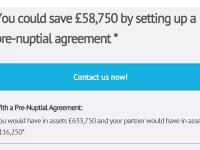 case study pre nup saving